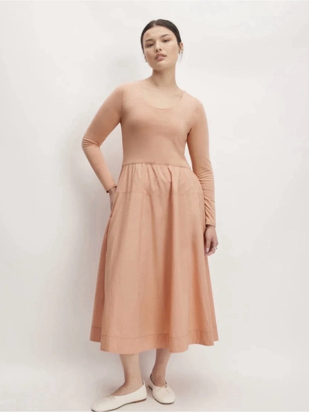 Everlane Riviera Dress L Blush Pink Worn Once